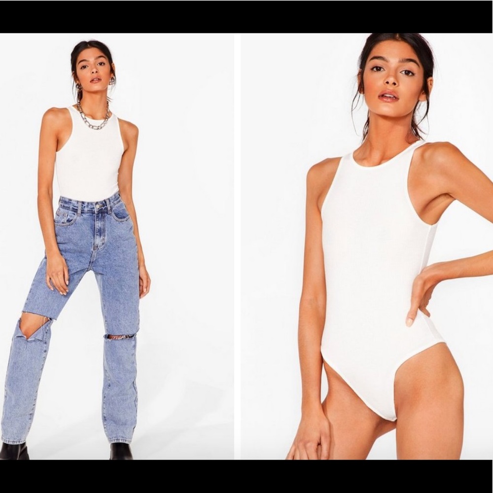 Nastygal high neck ribbed bodysuit